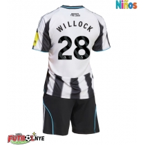 Camiseta Newcastle United Joe Willock #28 Primera Equipación para niños 2025-26 manga corta (+ pantalones cortos)